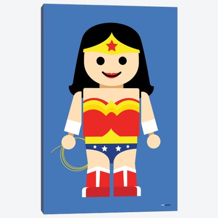 Toy Wonder Woman Canvas Print #RAF73} by Rafael Gomes Canvas Art Print