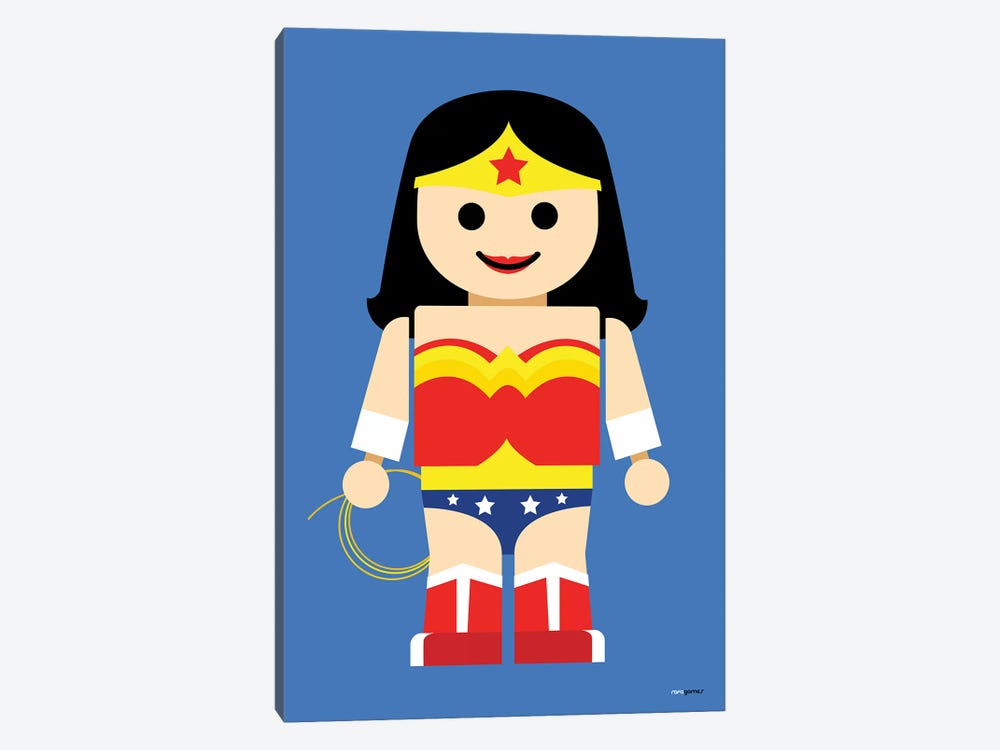 Toy Wonder Woman by Rafael Gomes 1-piece Canvas Print