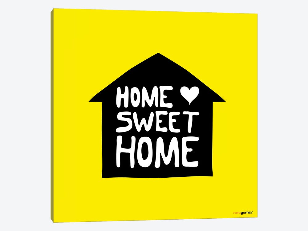 Home Sweet Home by Rafael Gomes 1-piece Canvas Print