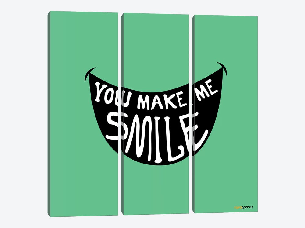 You Make Me Smile by Rafael Gomes 3-piece Canvas Print