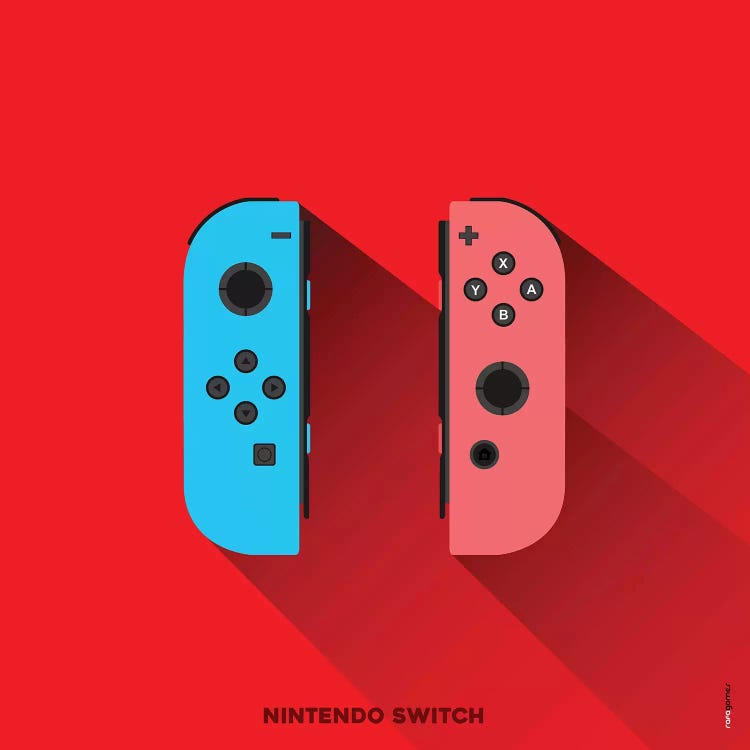 Joystick Nintendo Switch by Rafael Gomes wall art