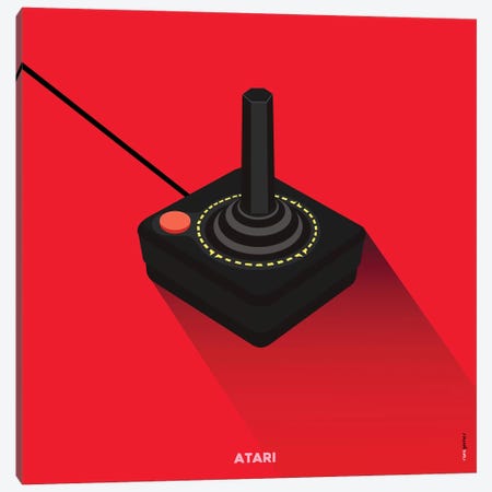 Joystick Atari Canvas Print #RAF88} by Rafael Gomes Canvas Art