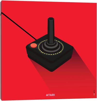 Joystick Atari Canvas Art Print - Game Room Art