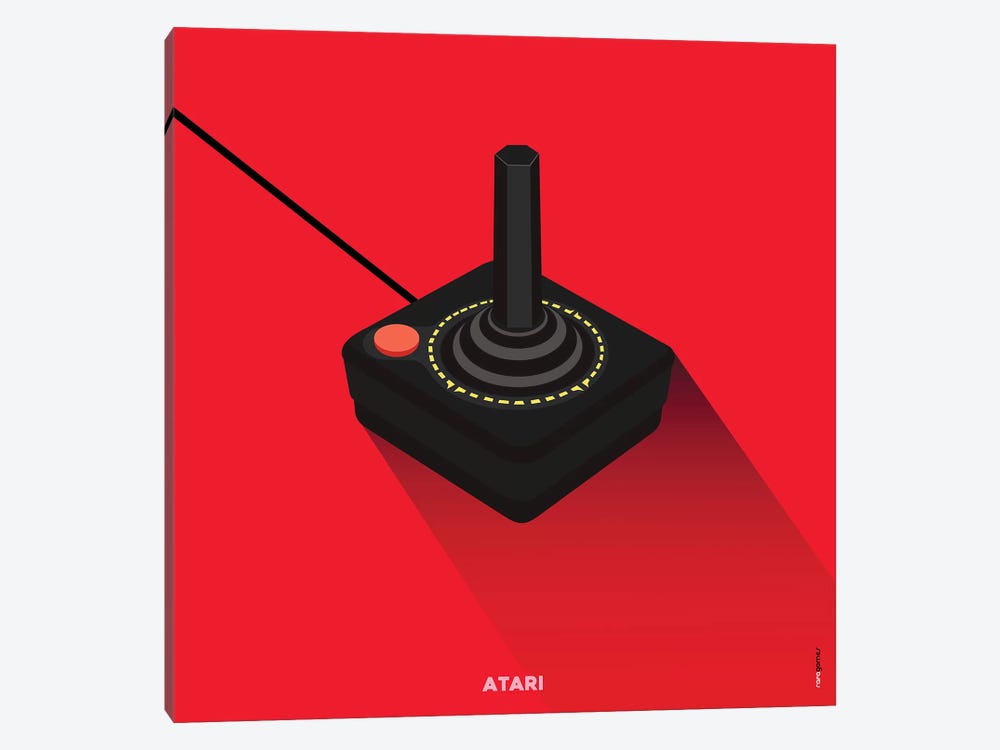 Joystick Atari by Rafael Gomes 1-piece Canvas Print
