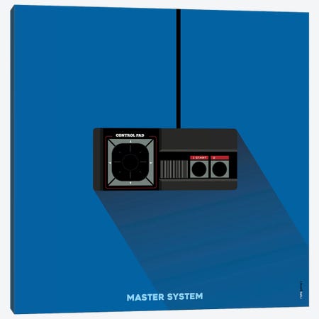 Joystick Master System Canvas Print #RAF89} by Rafael Gomes Canvas Art