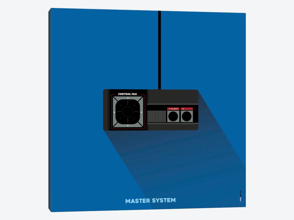 Joystick Master System by Rafael Gomes 1-piece Canvas Artwork