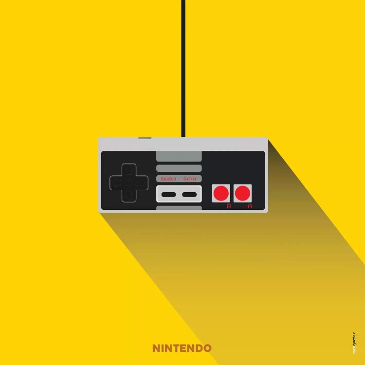 Joystick Nintendo by Rafael Gomes wall art