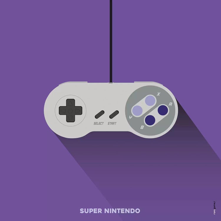 Joystick Super Nintendo by Rafael Gomes wall art