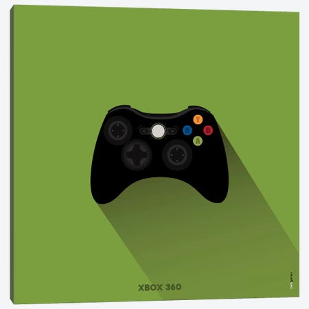Joystick Xbox 360 Canvas Print #RAF95} by Rafael Gomes Canvas Wall Art