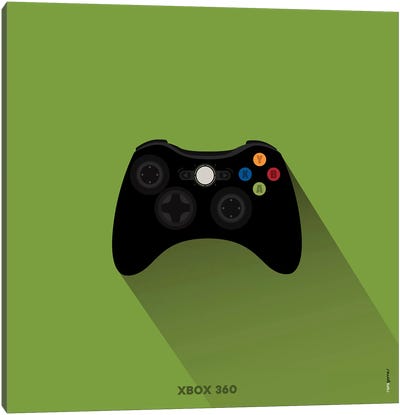 Joystick Xbox 360 Canvas Art Print - Rafael Gomes