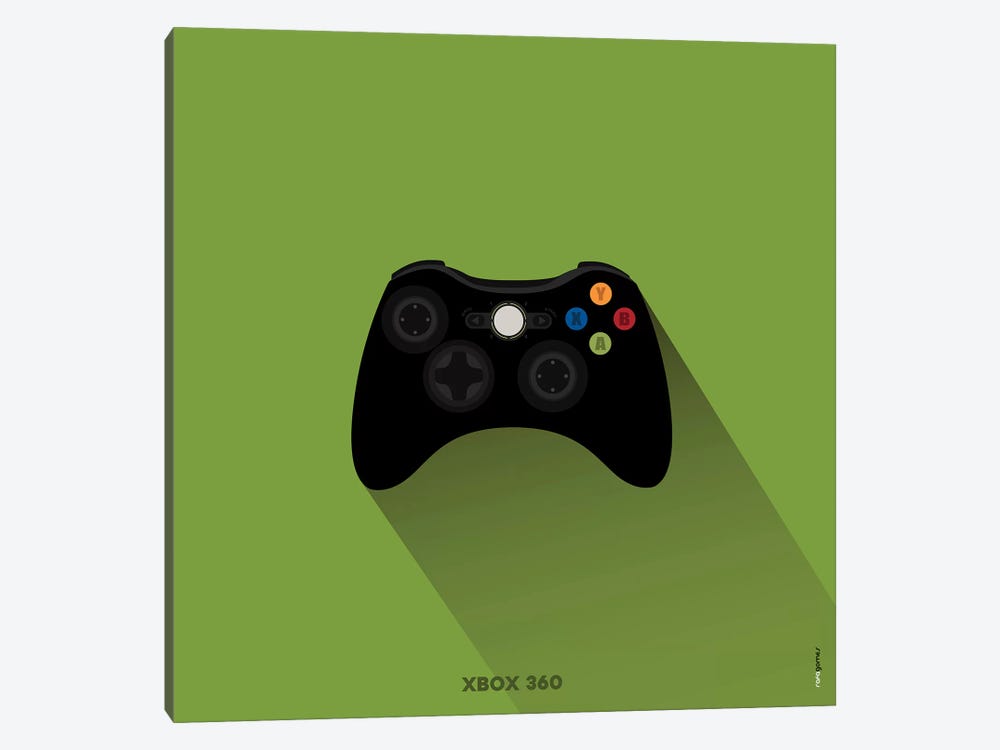 Joystick Xbox 360 by Rafael Gomes 1-piece Canvas Art Print