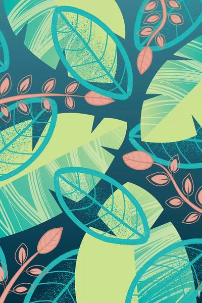 Floral Brazil I by Rafael Gomes framed canvas print