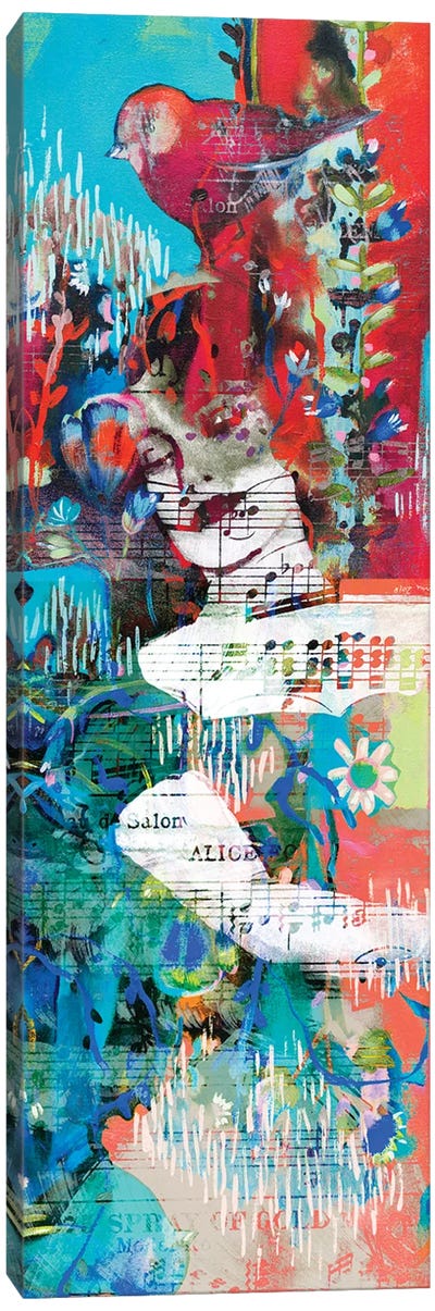 Alice Canvas Art Print - Musical Notes Art