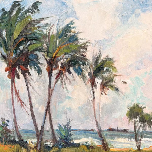 Tropical Living Room: Six Palms by Richard A. Rodgers