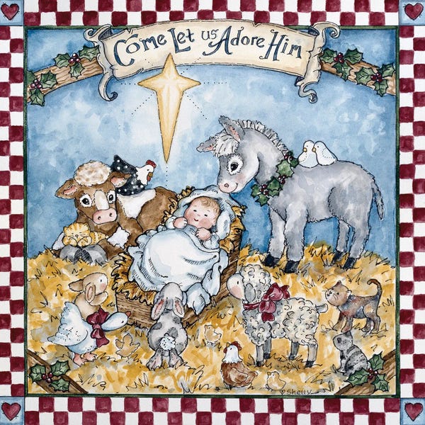 Christmas Signs & Sentiments: Come Let Us Adore Him by Shelly Rasche