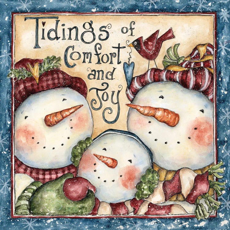 Tidings Of Comfort And Joy by Shelly Rasche wall art