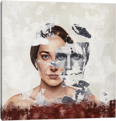 Faces Serie III Canvas Art Print - Multimedia Portraits