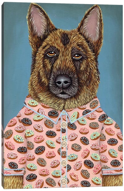 Sarge's Donut Shirt Canvas Art Print - Marisa Ray