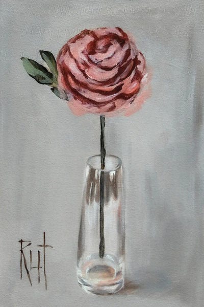Fine Art Print: Pink Rose by Rut Art Creations