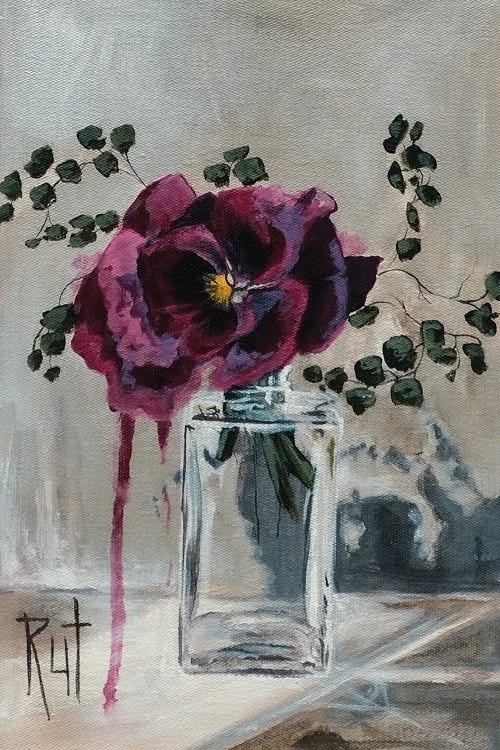 Purple Flower In Vase