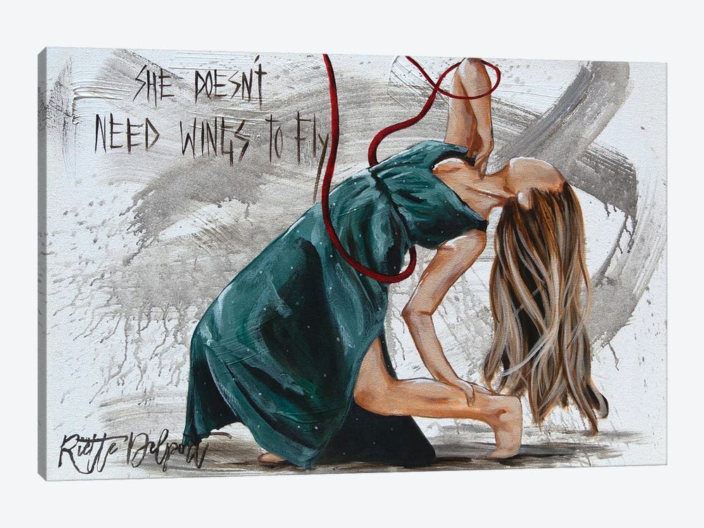 She Doesn't Need by Rut Art Creations 1-piece Canvas Art