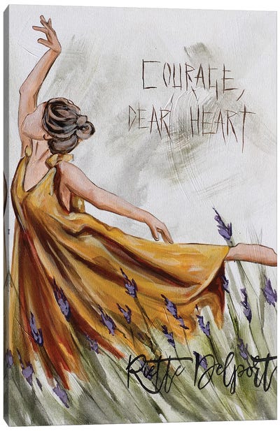 Courage Dear Heart Canvas Art Print - Rut Art Creations