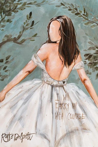 I Will Carry by Rut Art Creations framed canvas print