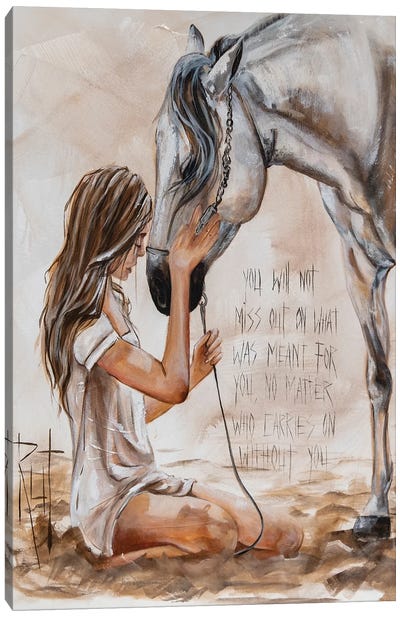 You Will Not Miss Canvas Art Print - Horse Art