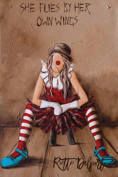 Stripes: She Flies by Rut Art Creations