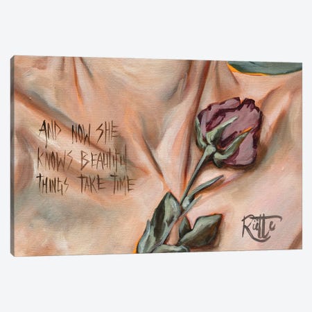 And Now She Knows Canvas Print #RAZ127} by Rut Art Creations Canvas Art