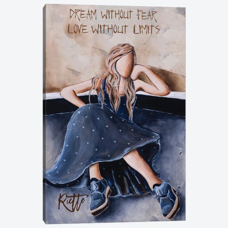Dream Without Fear Canvas Print #RAZ128} by Rut Art Creations Canvas Print
