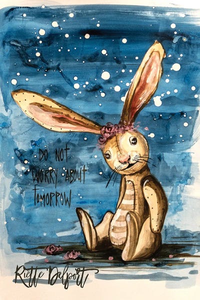 Do Not Worry by Rut Art Creations multi panel art