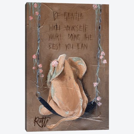 Be Gentle Canvas Print #RAZ134} by Rut Art Creations Art Print