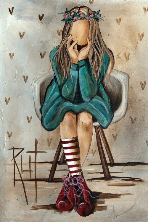 Girl With Striped Socks