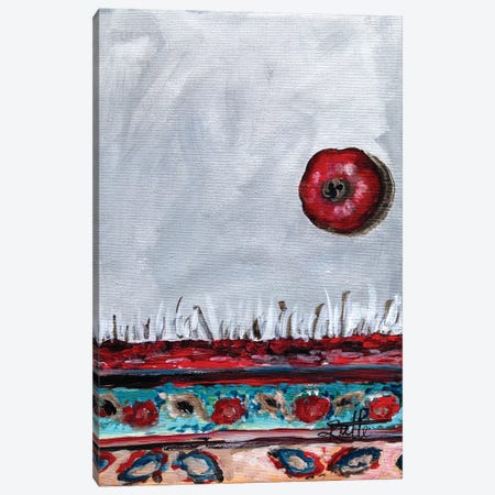 Grey Pomegranate Canvas Print #RAZ147} by Rut Art Creations Canvas Wall Art