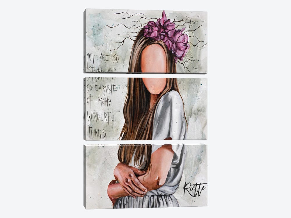You Are Strong by Rut Art Creations 3-piece Canvas Art