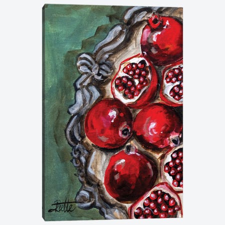 Pomegranate Frame Canvas Print #RAZ150} by Rut Art Creations Canvas Art