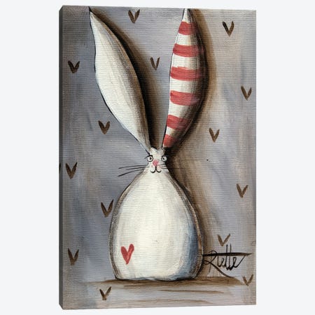 Stripe Ear Bunny Canvas Print #RAZ156} by Rut Art Creations Canvas Print