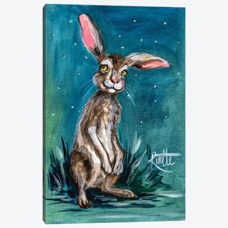 Wild Rabbit Canvas Print #RAZ158} by Rut Art Creations Canvas Art