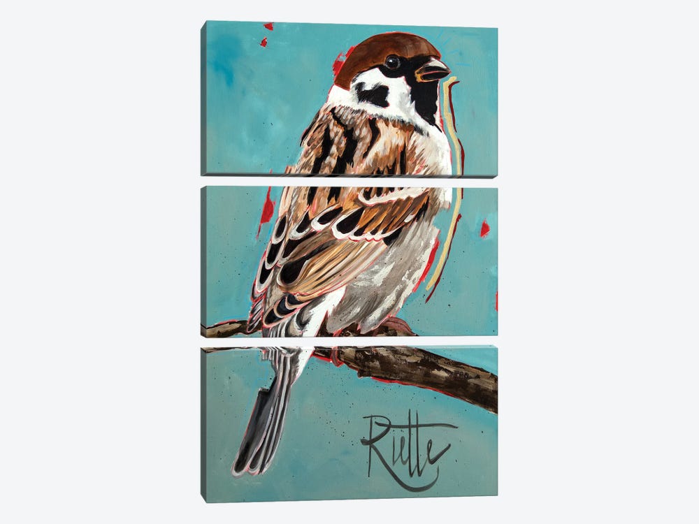 Sparrow by Rut Art Creations 3-piece Canvas Art