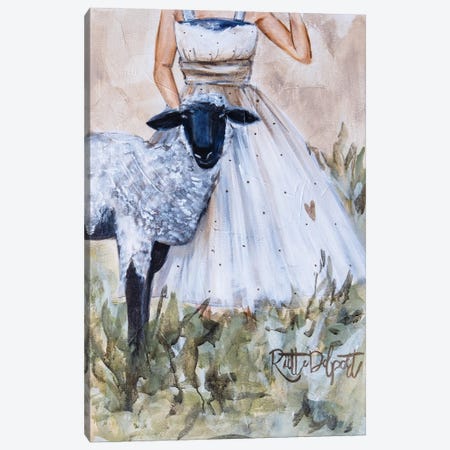 Love Is Like A Lamb Canvas Print #RAZ167} by Rut Art Creations Canvas Art