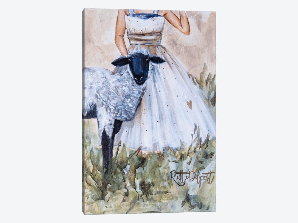 Love Is Like A Lamb by Rut Art Creations 1-piece Canvas Artwork