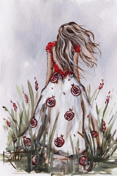 Pomegranate Dress by Rut Art Creations art print
