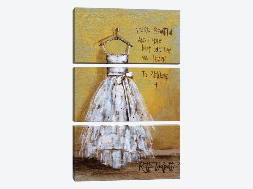 You're Beautiful by Rut Art Creations 3-piece Canvas Artwork