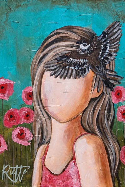 Sparrows: Field Of Flowers by Rut Art Creations