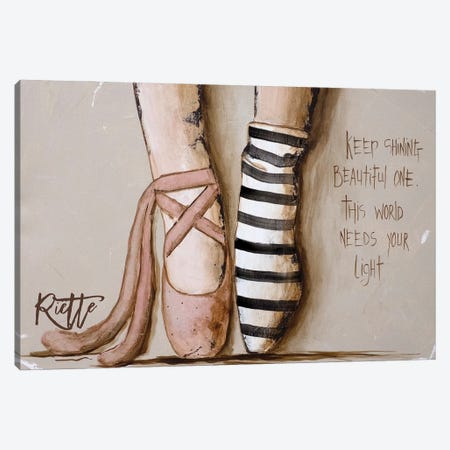 Keep Shining Canvas Print #RAZ197} by Rut Art Creations Canvas Art Print