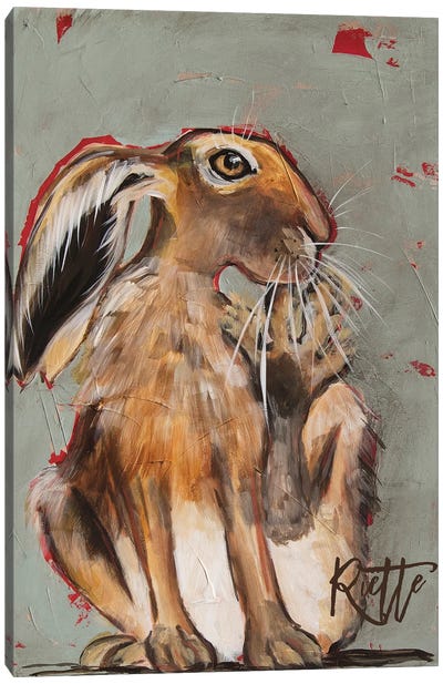 Rabbit I Canvas Art Print - Rut Art Creations