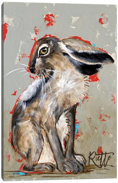 Rabbit II Canvas Art Print - Rut Art Creations