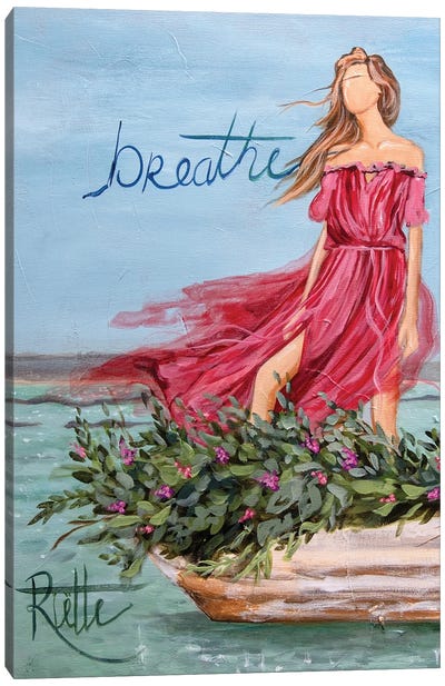 Breathe Canvas Art Print - Rowboat Art