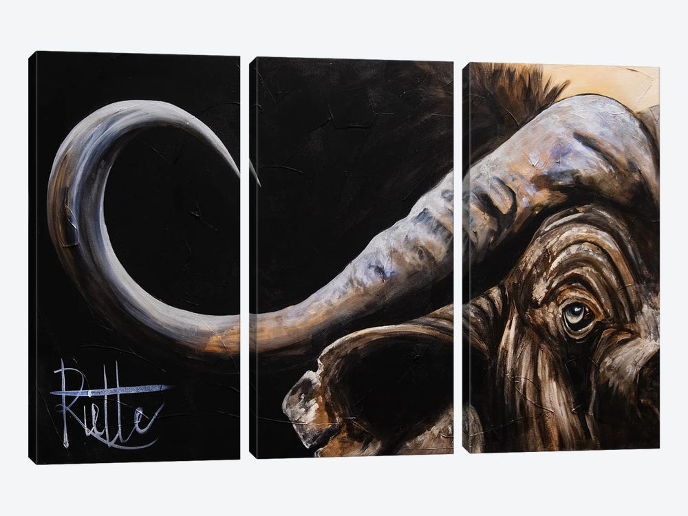 African Buffalo by Rut Art Creations 3-piece Art Print